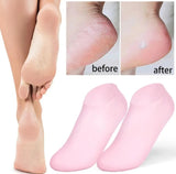 Silicone Gel Moisturizing Socks for Dry, Cracked Heels – Spa-Like Foot Treatment