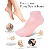 Silicone Gel Moisturizing Socks for Dry, Cracked Heels – Spa-Like Foot Treatment