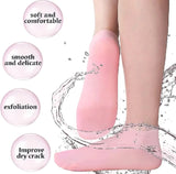 Silicone Gel Moisturizing Socks for Dry, Cracked Heels – Spa-Like Foot Treatment