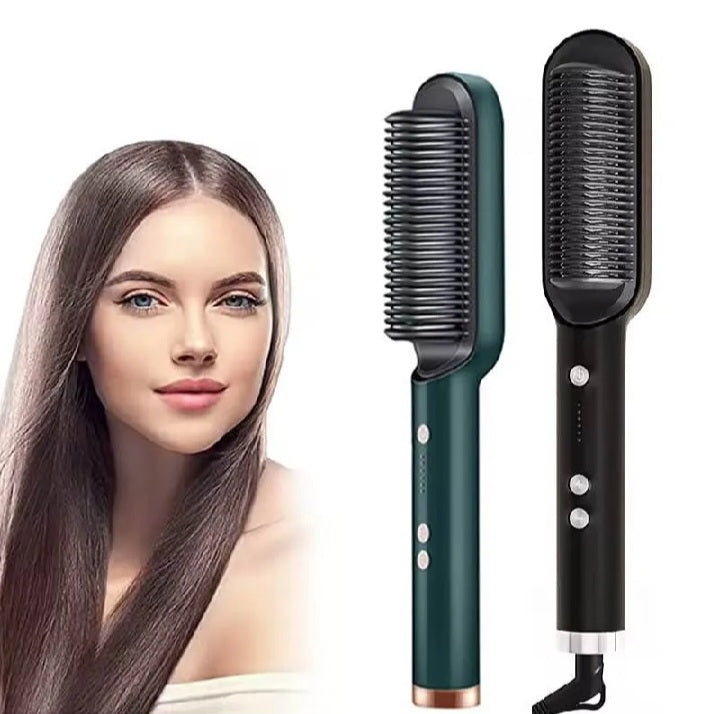 Electric Hair Straightening Comb – Fast Heating, Anti-Burn & Safe Touch Design