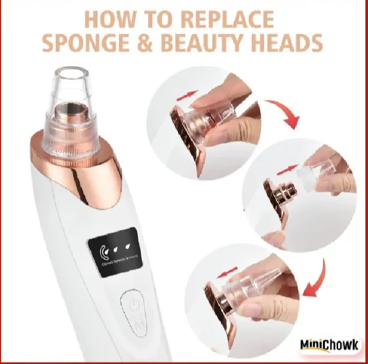 Electric Blackhead Remover – Deep Pore Vacuum Cleaner for Acne, Oil & Dead Skin