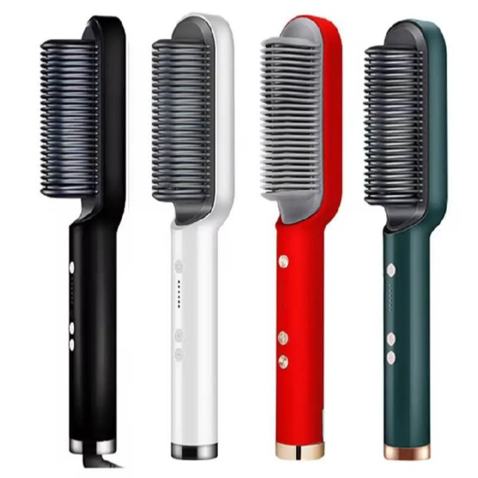 Electric Hair Straightening Comb – Fast Heating, Anti-Burn & Safe Touch Design
