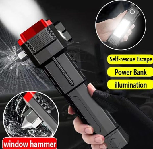 High-power Led Flashlight: Rechargeable And Multifunctional